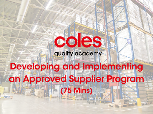 CQA Membership Online Training Courses | Coles Quality Academy